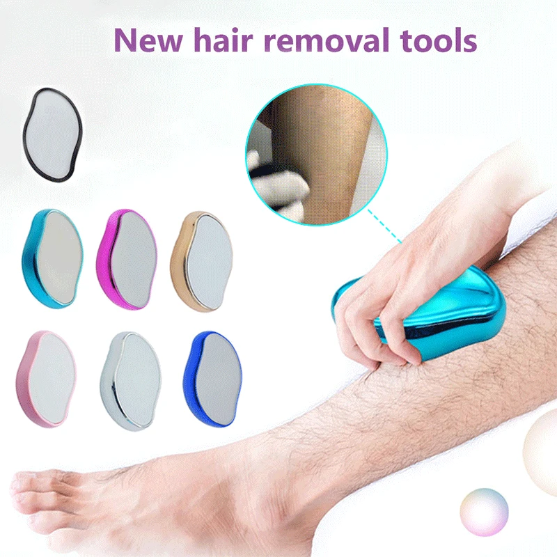 

Physical Hair Removal Painless Safe Epilator Easy Cleaning Reusable Body Beauty Depilation Tool Glass Hair Removal for Men Women
