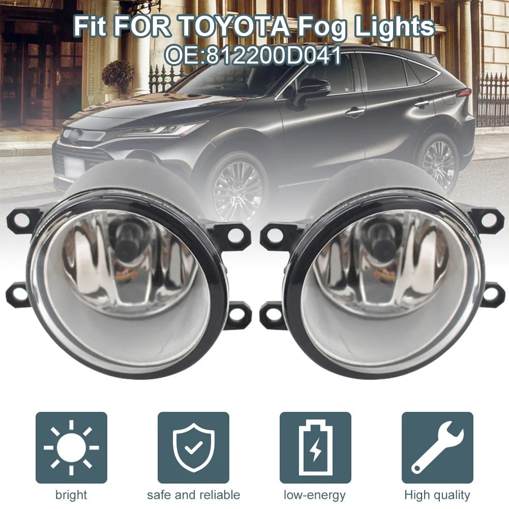 

For Lexus Scion Toyota Corolla Yaris Clear Lens Chrome Housing Fog Lights Lamps