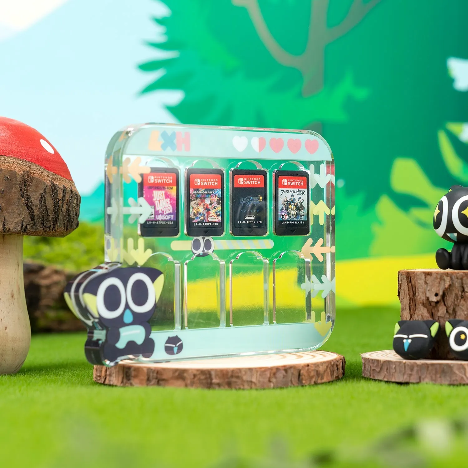 Фото Защитный чехол GeekShare Nintendo Switch на органических светодиодах LXH, однофирменный Твердый чехол с переключателем, разделенный чехол Joycon, высокое к... №3