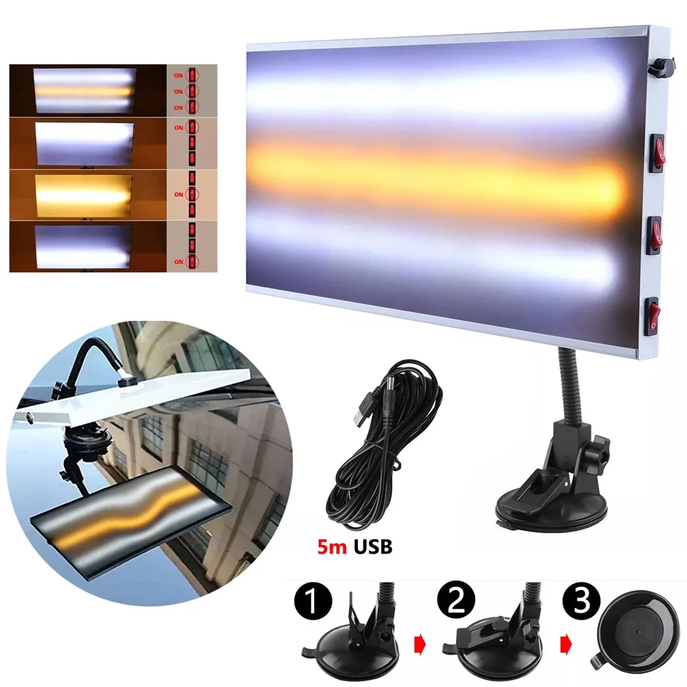 

Инструмент для удаления вмятин PDR, светодиодная лампа высокой интенсивности, лампа для ремонта вмятин, профессиональный инструмент для ремонта вмятин на кузове автомобиля