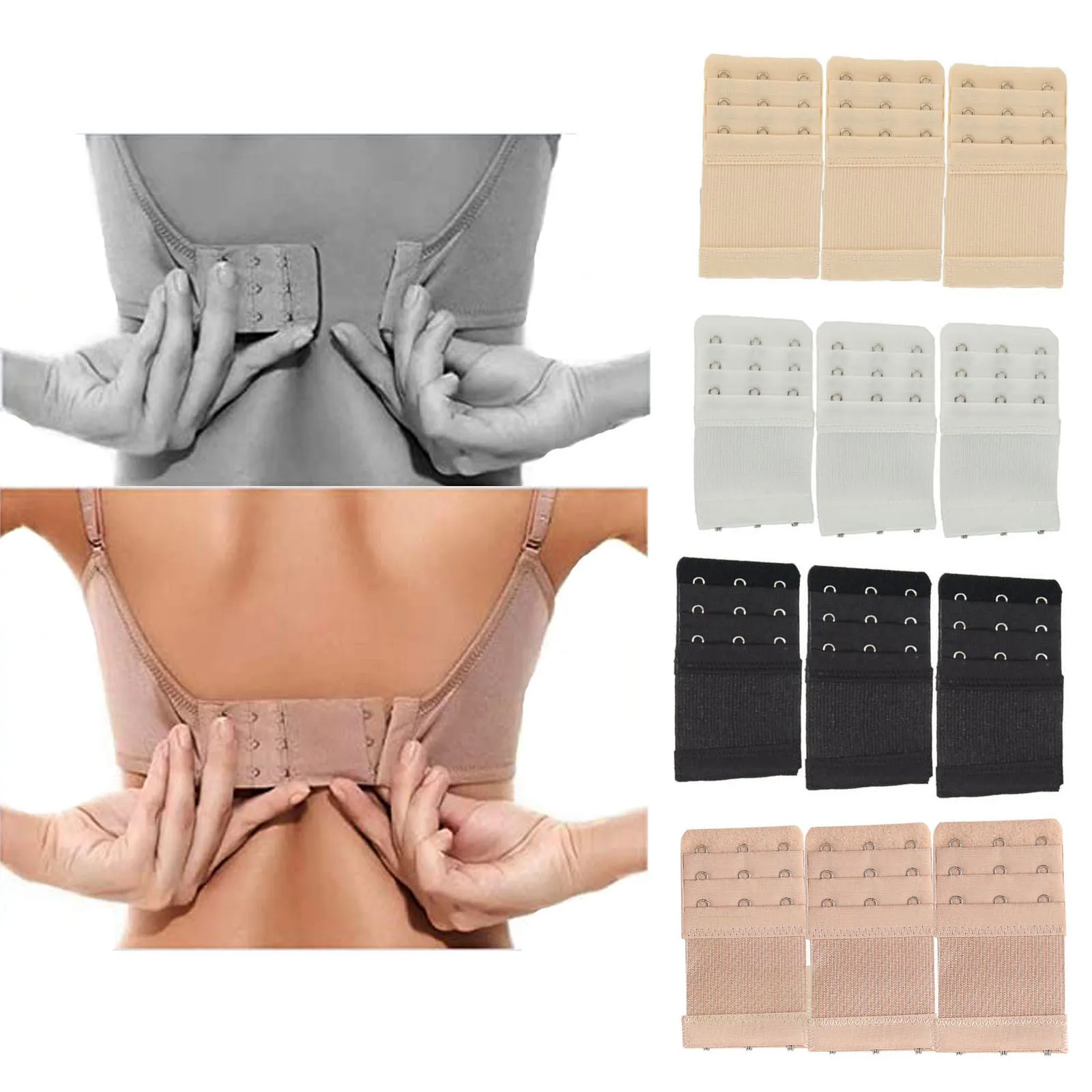 

Buckles Hook Women Bra Extender Strap Adjustable Belt Buckle Extension Strap Hook Clip Expander Bra Accessories Lingerie
