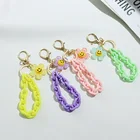 1 шт. DIY чехол для телефона, подвеска, смайлик, Маргаритка, Бабочка, цветок, подвеска, цепочка, веревка, сумка из смолы, аксессуары для чехла