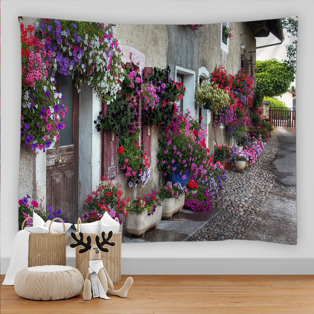 

Настенный декоративный ковер в стиле бохо с 3D-принтом для сада