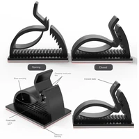 self adhesive simple storage wire holder desktop and car mounted office holder internet cable organizing card clamp
