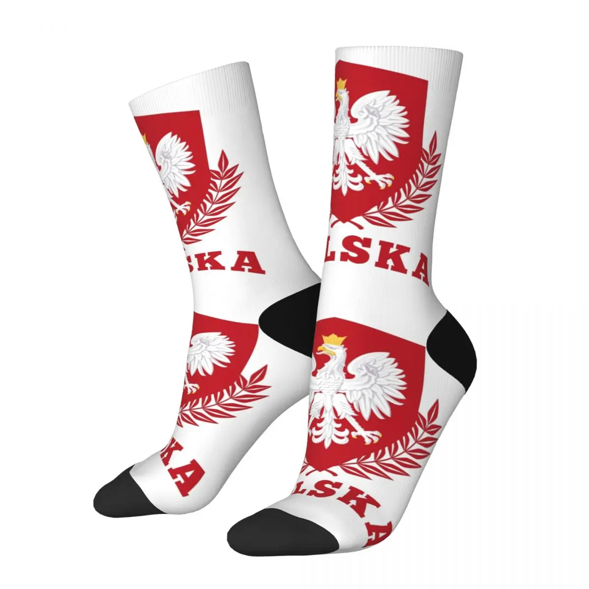 

Баскетбольные носки в стиле хип-хоп, Польша, Польска, Польша, Полиэстеровые носки средней длины, дышащие носки унисекс