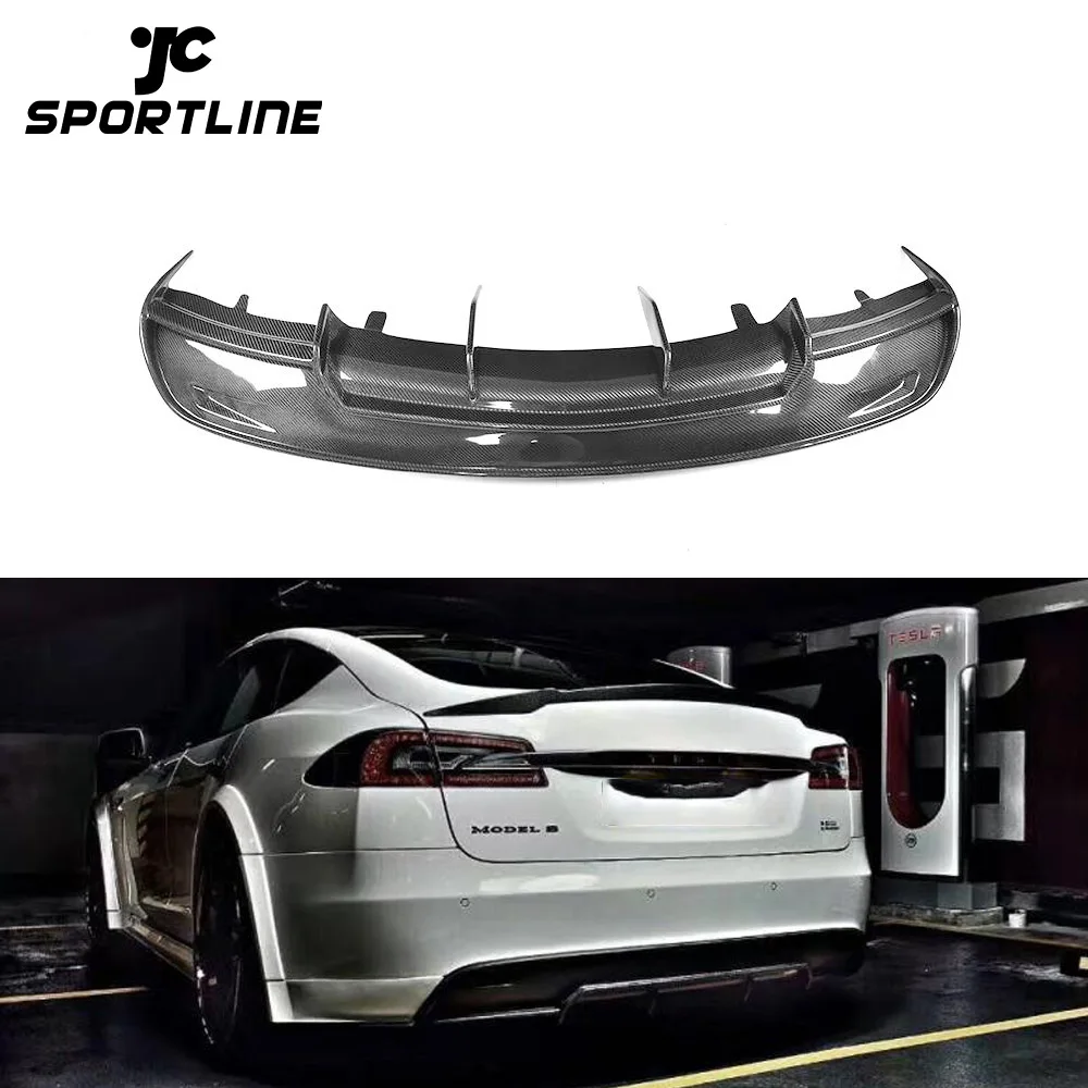 

Carbon Fiber Rear Diffuser for Tesla Model S Sedan 4-Door 2012-2106