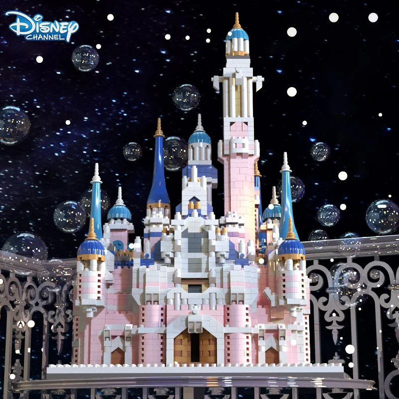 

Disney Castle Building Blocks Children's Small Particles Assembled Building Blocks Educational Toys Kids Creative Birthday Gifts
