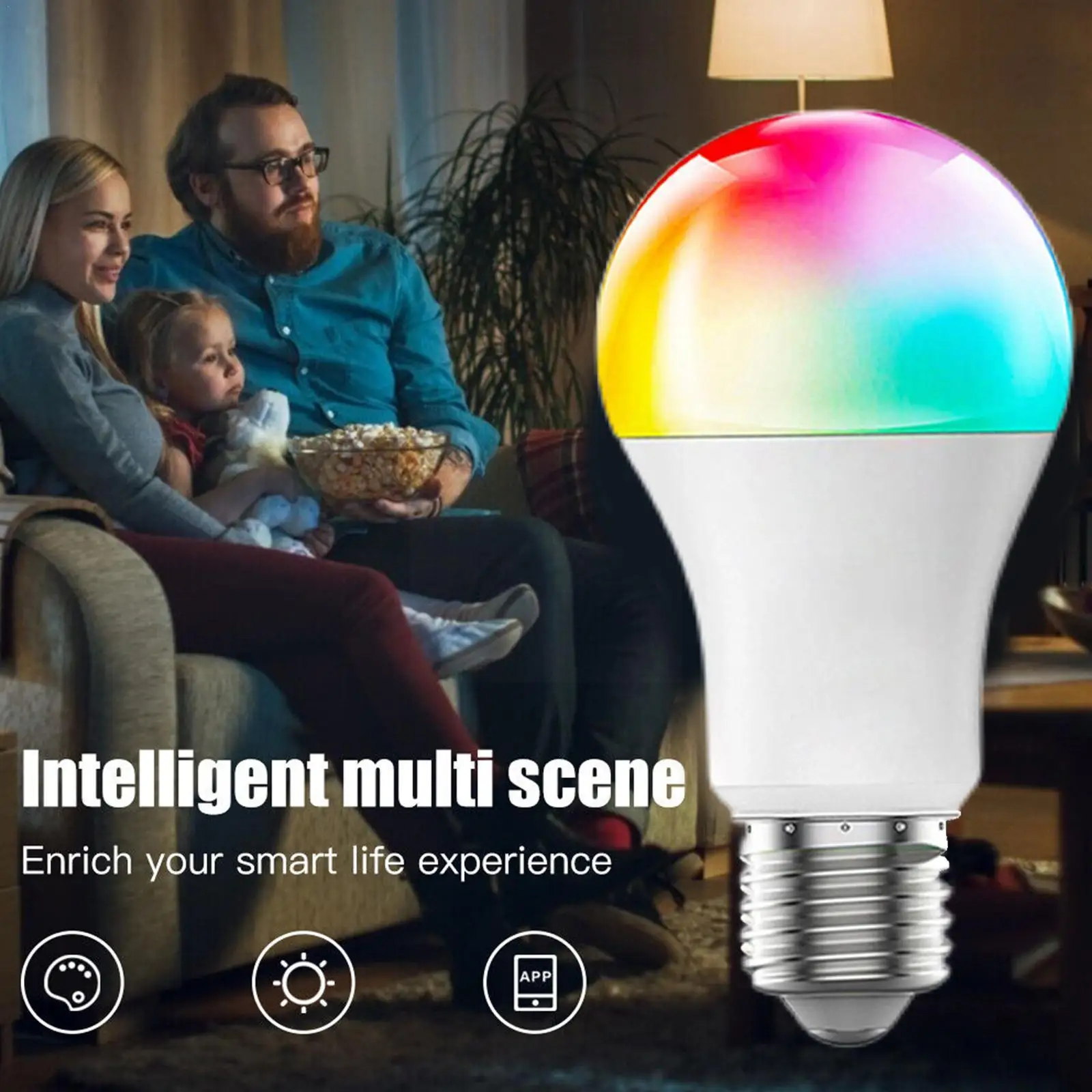

Bluetooth E27 Led Bulb Tuya Rgb Lamp Ampoule Function 220v 15w Bulb Led Home Timer Lights Bulb Color Dimmable 1 G9h4