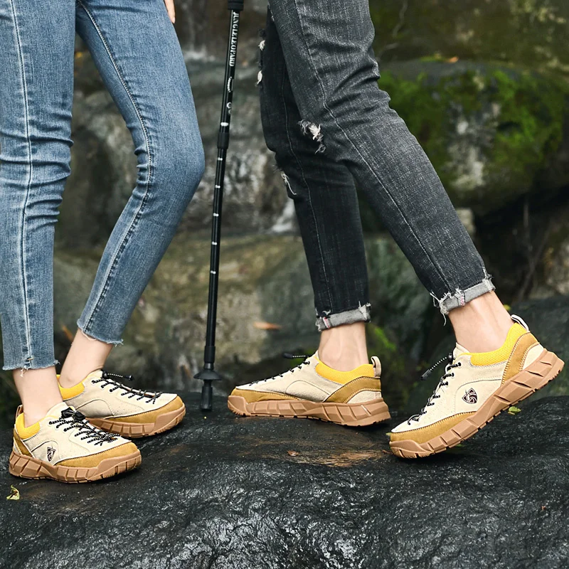 High Quality Mens Hiking Shoes 2023 Climbing Sneakers Unisex Outdoor Trekking Mountain Shoes Men Non-Slip Trekking Sneakers Men