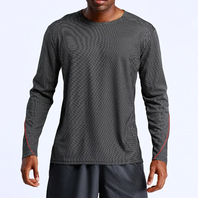 

Running Shirt Men Long Sleeve Quick Dry Sports Active Wear For Gym Clothing Workout Shirt Male Training Fitness T-shirt -40