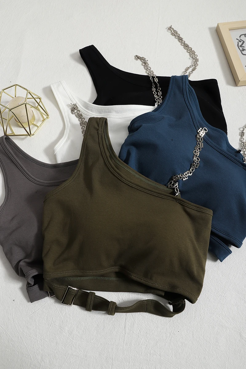 Женский уличный топ на бретелях 6 цветов