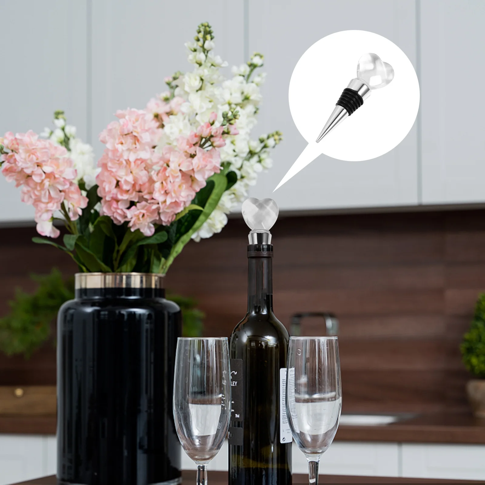 Винтажный вакуумный насос в форме сердца пробки для бутылок полезное пиво из