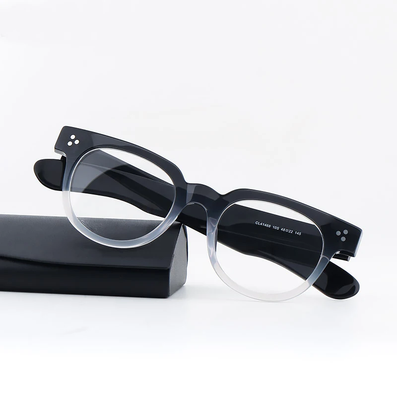 

Оправа для очков унисекс, круглая, ацетатная, оправа для диоптрийных очков, в стиле ретро