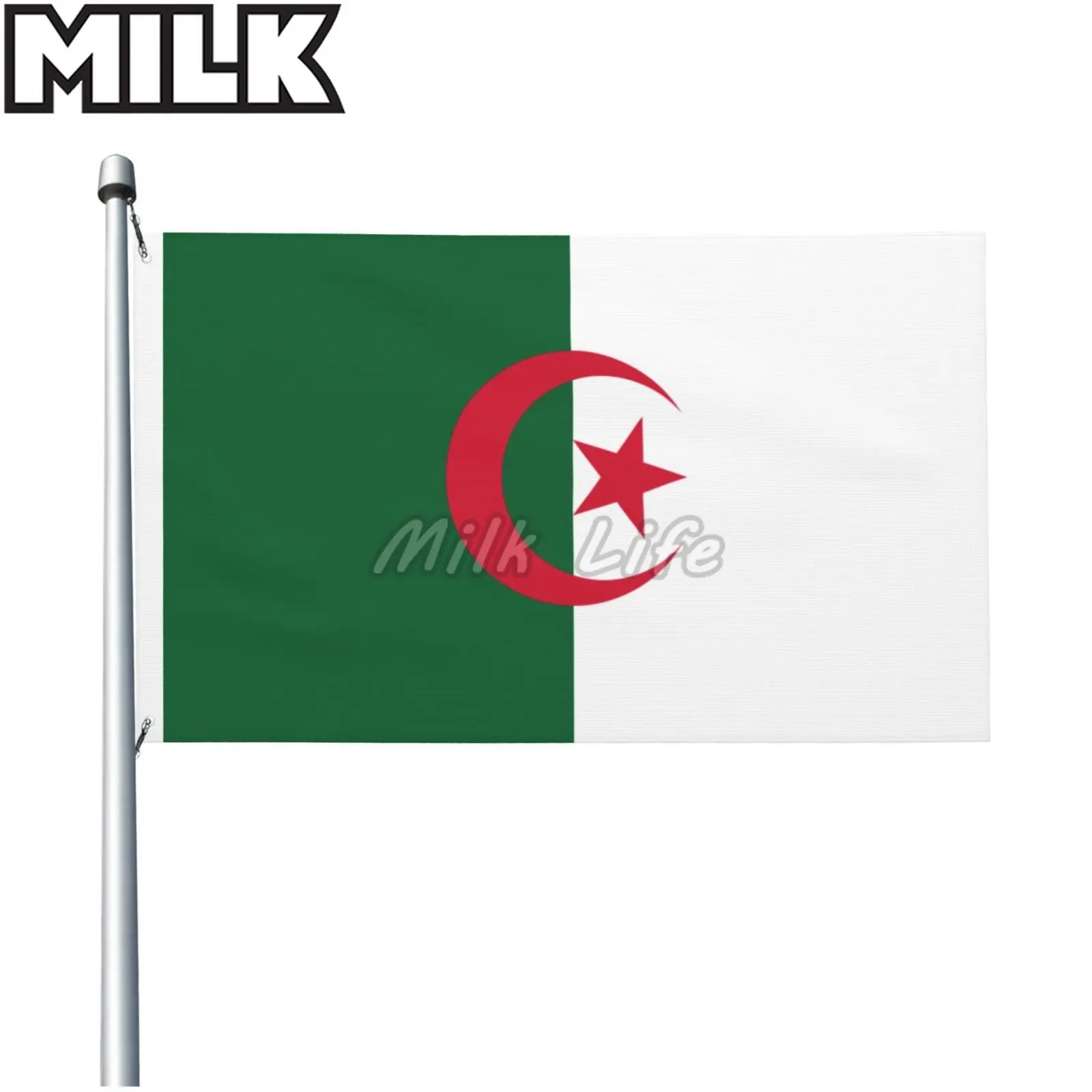 

Double-sided Algeria Flag Logo Novelty Flag for Outdoor and Indoor Coffee Garage Home Room Decor