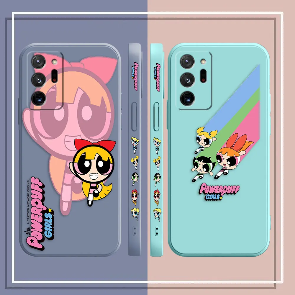 Case For Samsung Galaxy A90 A80 A70 A60 A50 A40 A30 Note 20 Pro Plus Lite Ultra 4G 5G Case  The P-Powerpuff Girls Of The Rainbow