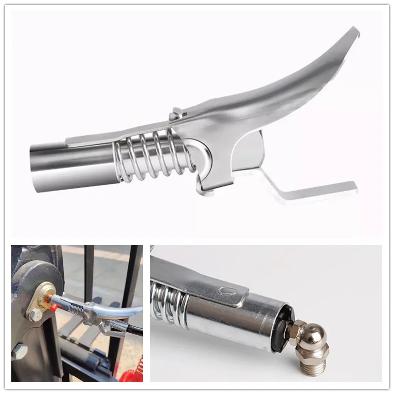

Locking grease coupler quick locking coupler high pressure grease nozzle manual self-locking grease gun