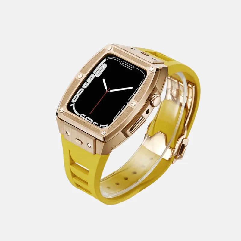 44mm 45mm Quick Release Strap Stainless Steel Watch Case For Apple Iwatch Series4/5/6/7