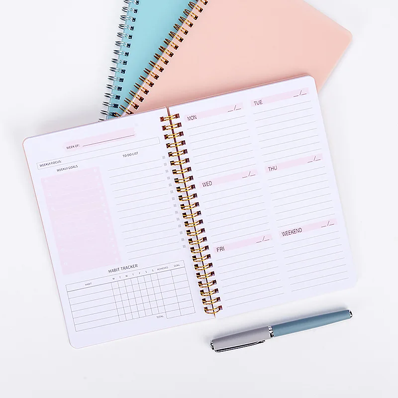 

Sharkbang 2023 A5 Agenda Planner Notebook Diary 52 Weeks Planner Goal Habit Schedules Journals Non-Dated Notebooks Stationery