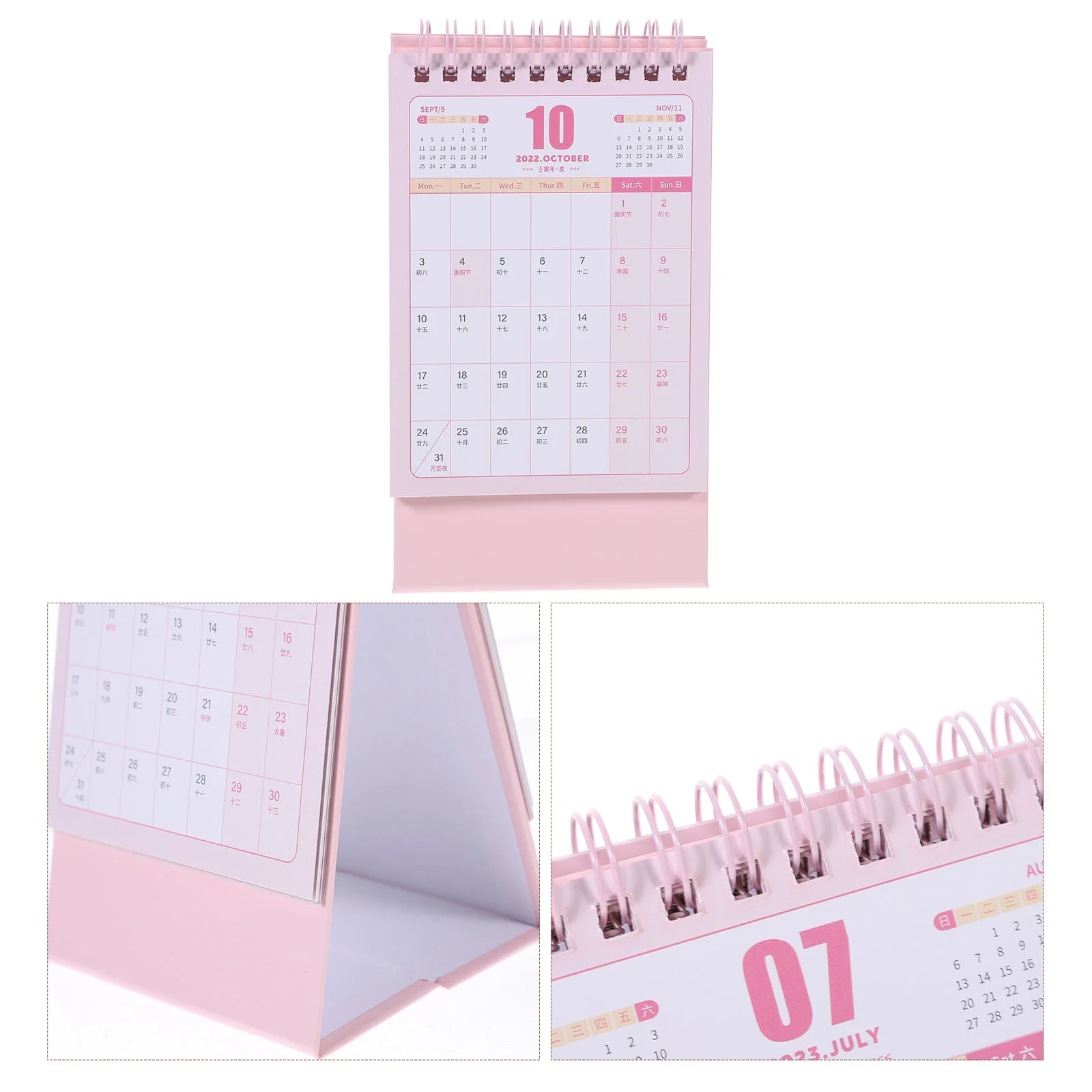 

Calendar Mini Table Rabbit Year Tiny Desktop Small Desk Lunar 2023 Planner Standtear Off Countertop Daily