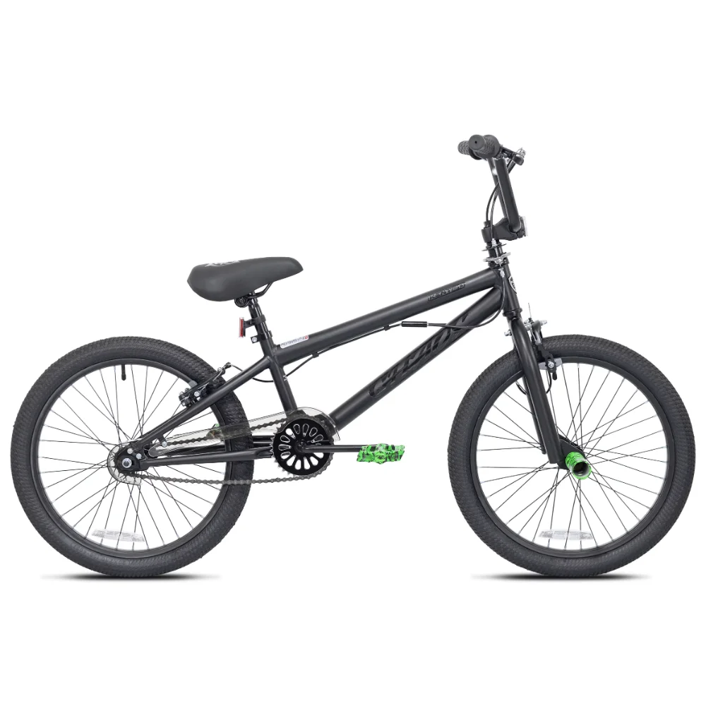 

Кент 20 дюймов Велосипед BMX для мальчиков, гидро-Dip матовый черный, стальной велосипед для фристайла