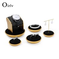 oirlv display stand window jewelry store set ring watch stand necklace bracelet metalmicrofiber display stand