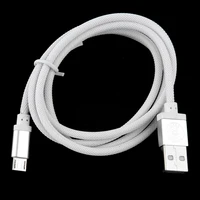 1m aluminum plug net micro usb data sync charge cable for android phone