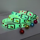 Светящийся ожерелье для кошек, светящийся ошейник для маленьких собак и кошек, флуоресцентный силиконовый ошейник для кошек, кольцо для шеи, аксессуары для домашних животных и кошек