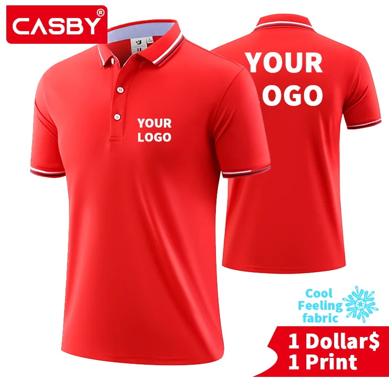 

Cool feeling Summer Men's Polo Shirt Cheap Casual Short Sleeve Personal Company Group Logo Custom Men and Women Custom Top 601