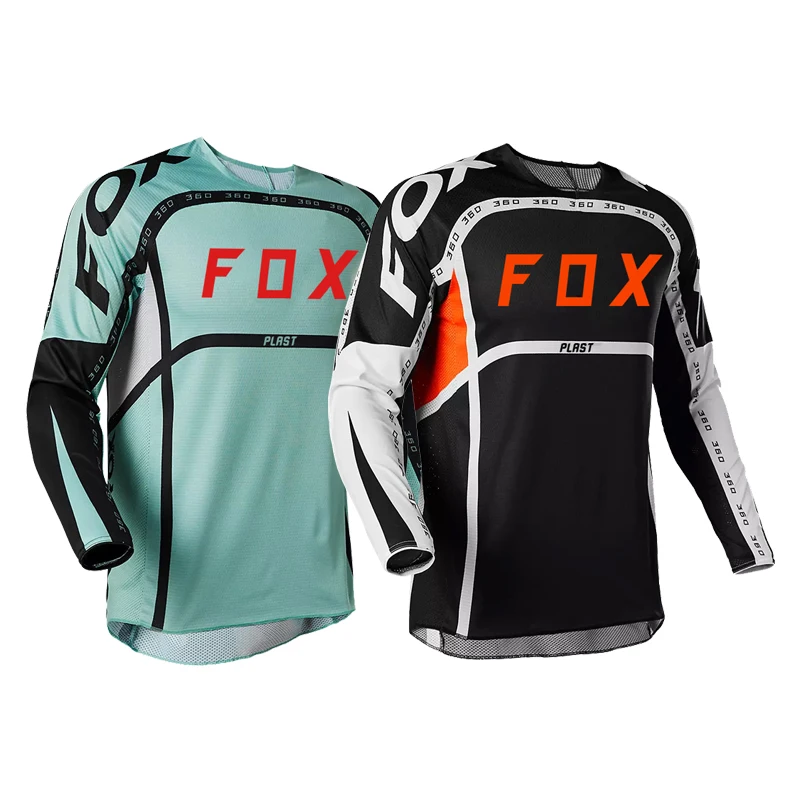 

Men's Downhill Jersey FOX PLAST Mountain Bike Mtb Shirts Offroad Dh Motorcycle Motocross Sportwear Bicycle Racing Cycling Jersey