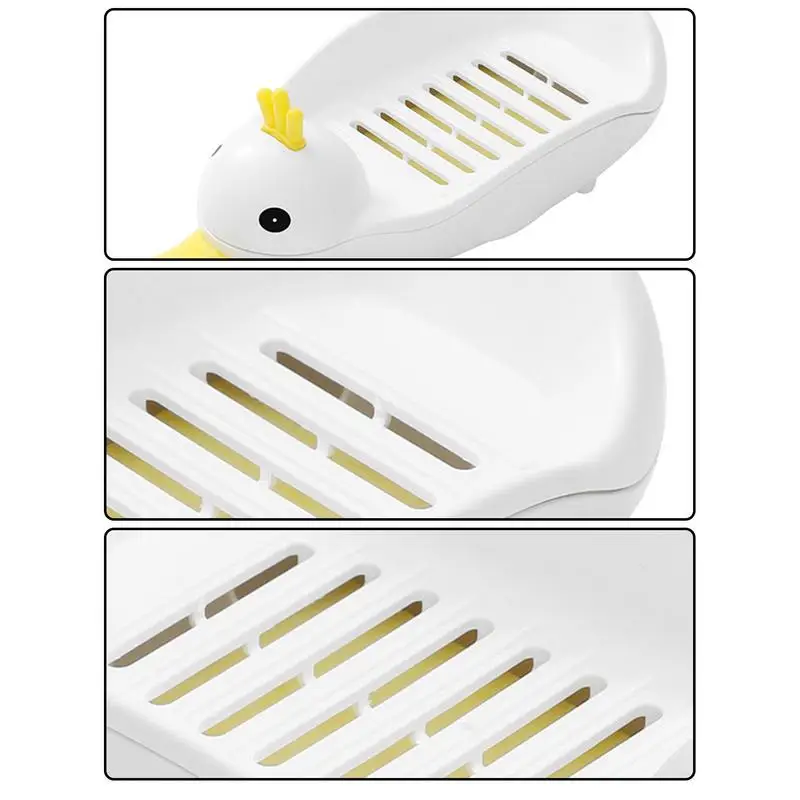 Милая мыльница мультяшный самосливающийся держатель для мыла душа портативный