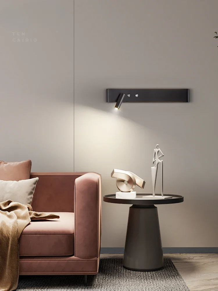 Минималистичный настенный светильник прикроватная лампа для спальни длинная