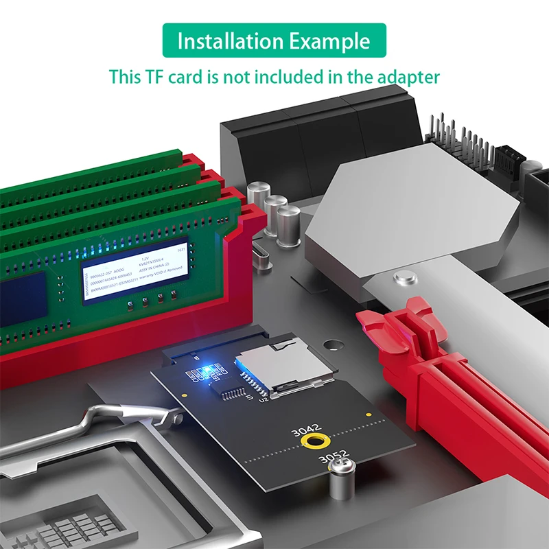 Адаптер NGFF M.2 Key-B WWAN 4G Slot B Key USB Bus to Micro SD SDHC SDXC TF Card T-Flash Reader Converter для портативного