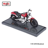 maisto 118 harley davidson 2016 breakout alloy static die casting motorcycle model classic car collectible gift toy