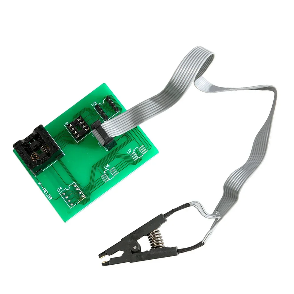Адаптер платы EEPROM 8 Soic Clip для Xprog V5.60/V5.70/V5.84/V5.86/V6.12 UPA Green V1.3 Зеленый адаптер печатной