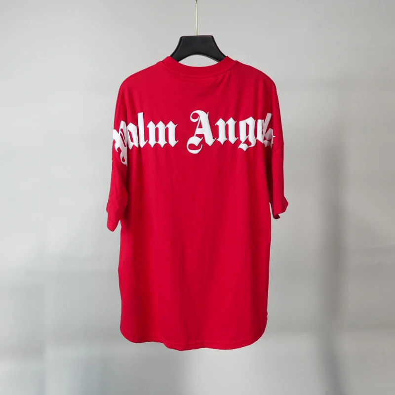 

Palm Angels 22SS Letter Logo Men Women Unisex T Shirt Classic Lovers Fashion Casual Short Sleeve Cotton Boyfriend Gift T-shirt