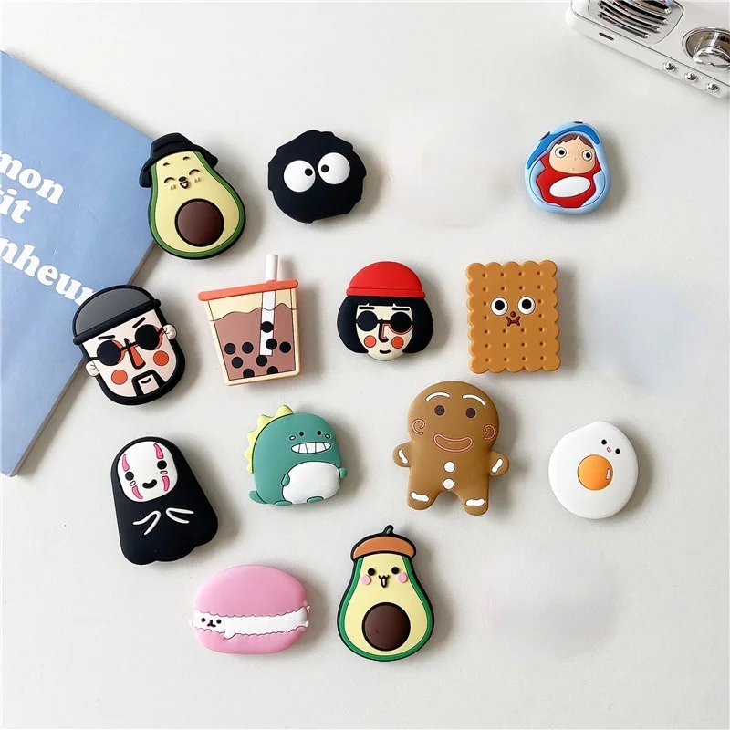 Luxury Cute Cartoon Finger Ring Mobile Phone handle bracket for iPhone Huawei Samsung phone ring bracket Grip tok bracket socket