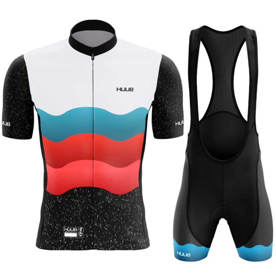 

2023 Men's Team Jersey Summer Men's Cycling Suit Mountain Biking Triathlon Quick-drying Breathable Cycling Suit HUUBRopaCiclismo