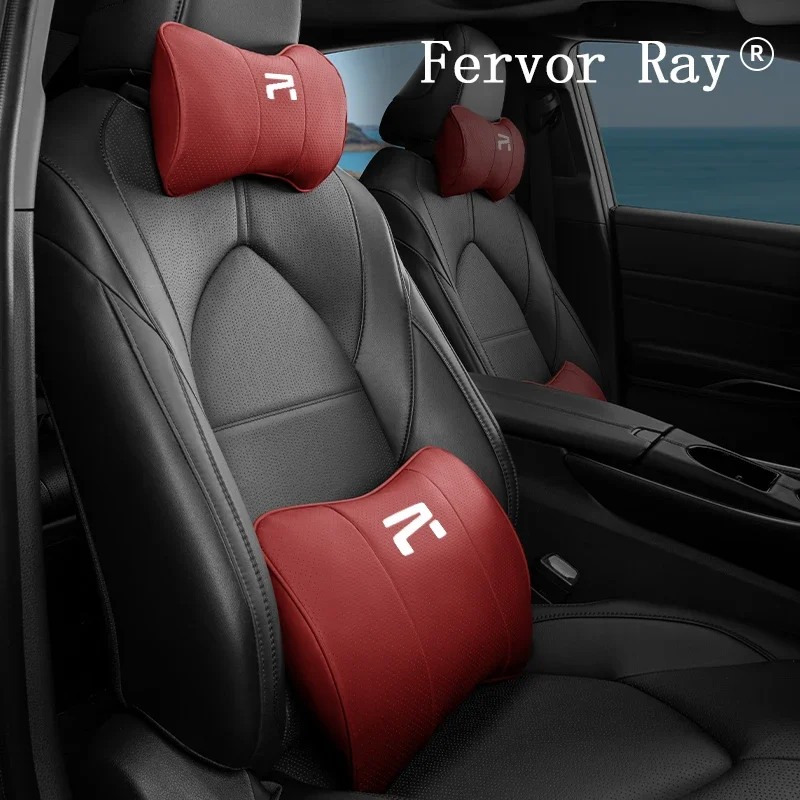 

Artificial Leather Synthetic Fiber Car Bone Pillow For RISING FeiFan ER6 MG5 MG6 MG7 MG ZS GT EHS Ventilate Neck Lumbar Pillow