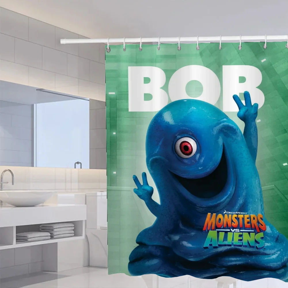 Водонепроницаемая Занавеска Для Душа M-monsters Vs Aliens S Современный Стиль Полиэстер