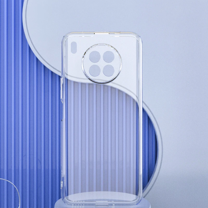 clear for honor 50 lite case cover on huawei bumper shockproof transparent silicone phone funda black matte |