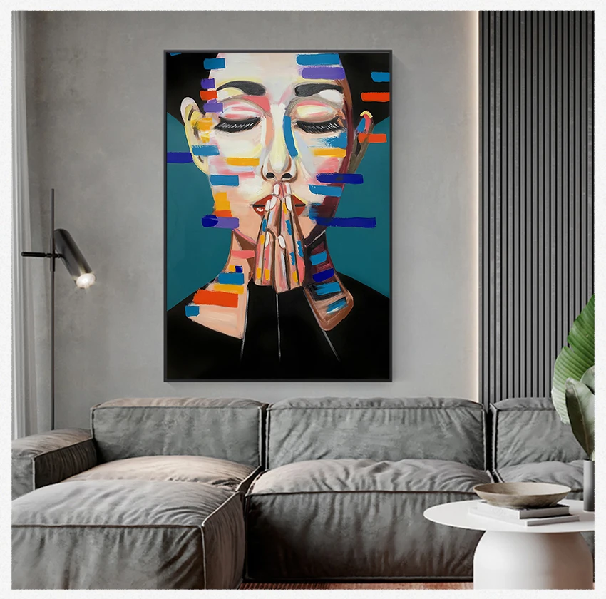 

Живопись художественные принты домашний декор для гостиной Портрет Искусство на стену картины абстрактные фигуры