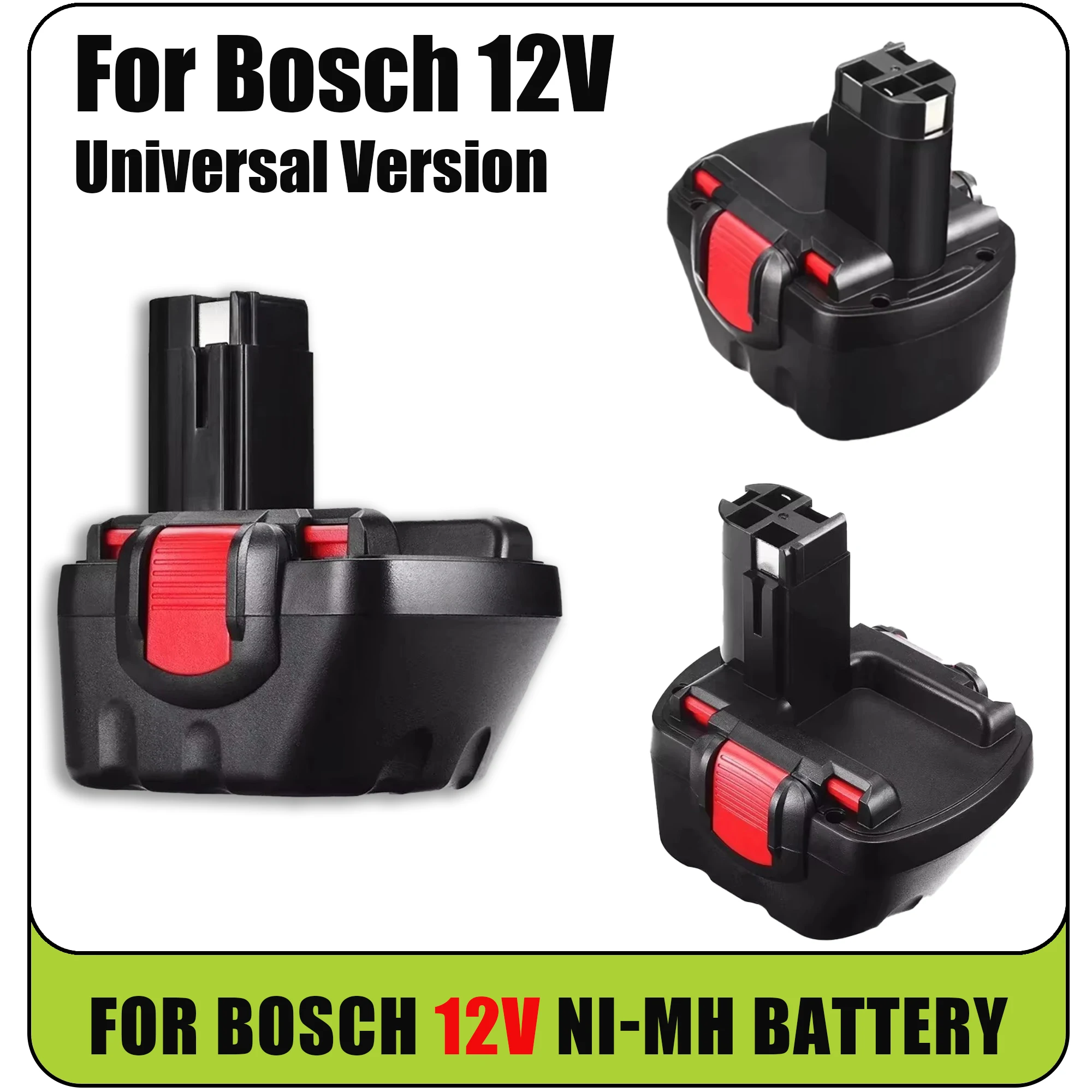 Фото 2025 Горячая аккумуляторная Ni-MH отвертка Bosch 12 В, 12 В, PSR, BAT043, BAT045, BAT046, BAT049, 2607335273, 2607335274 №2