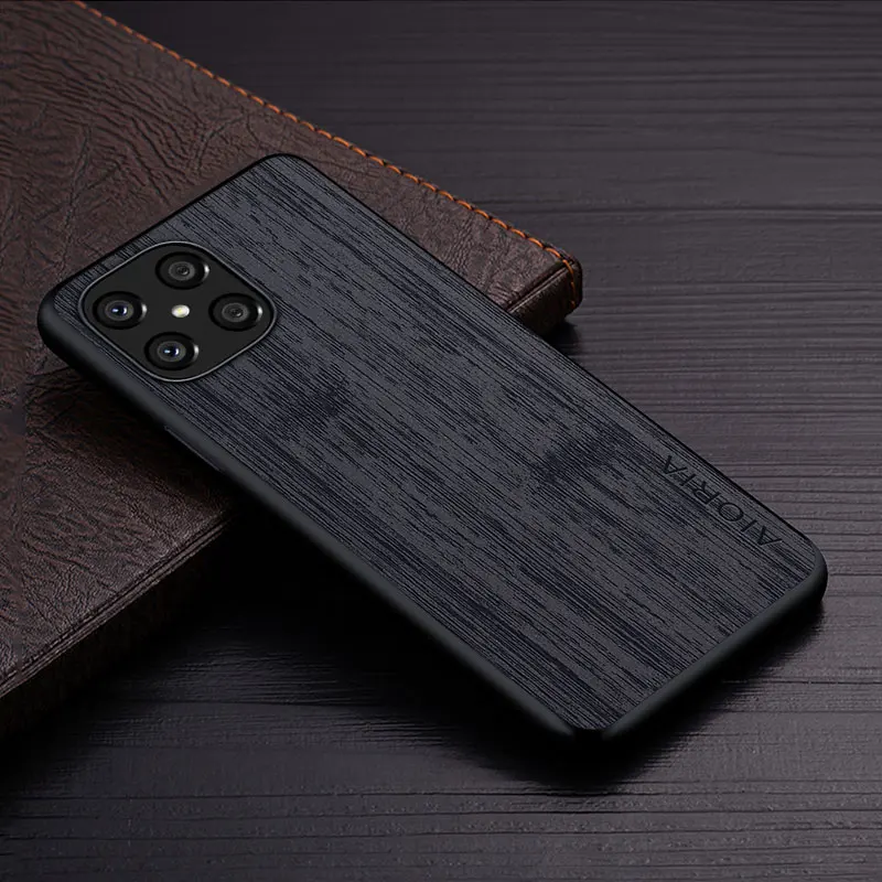 case for honor x8 funda bamboo wood pattern leather phone cover luxury coque for huawei honor x8 case capa free global shipping