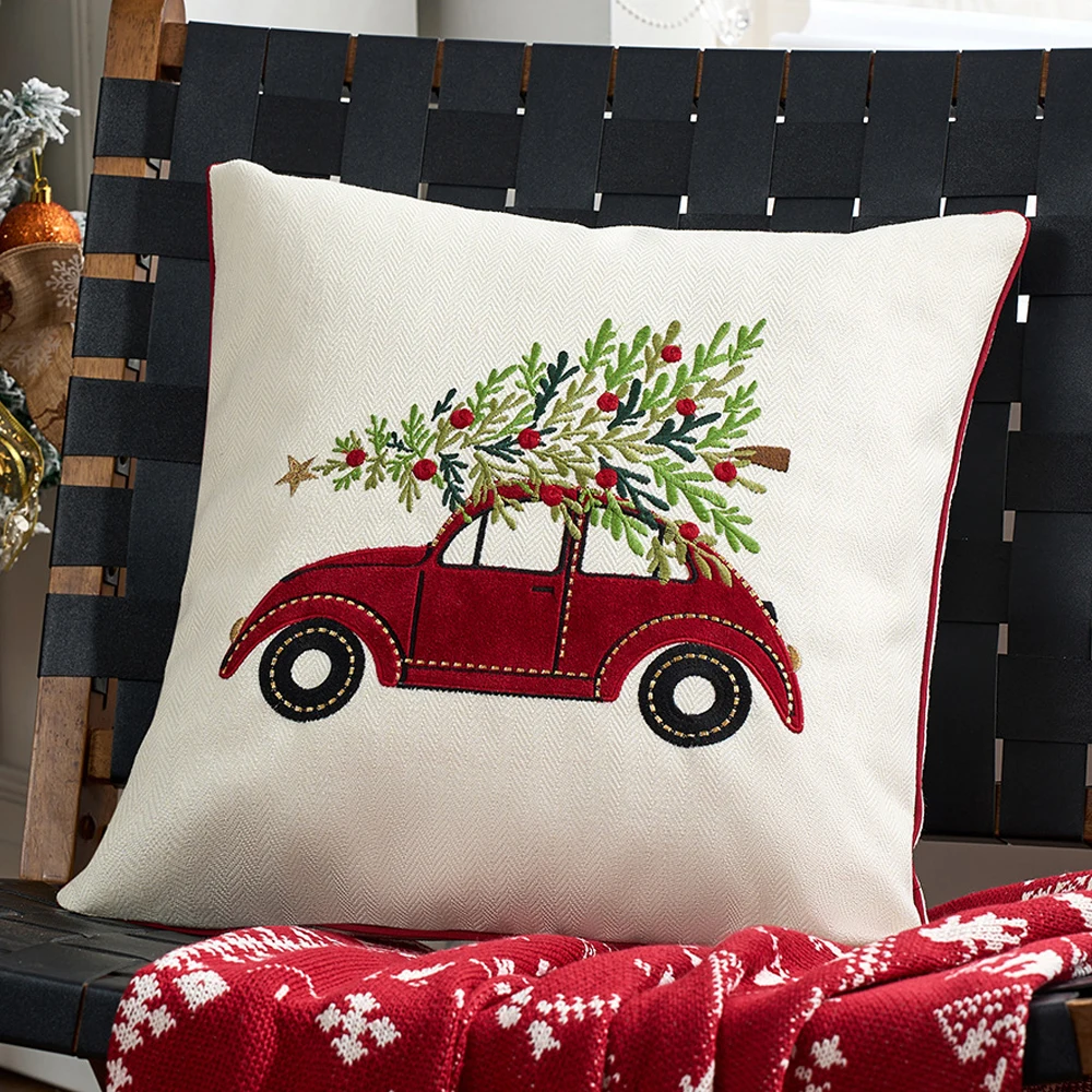 

Чехлы для подушек с рождественской снежинкой