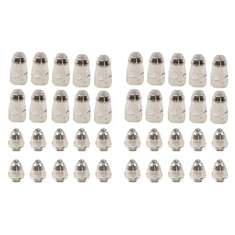 

40PCS High-Quality P80 Plasma Torch For Consumable Cutting CNC Plasma Torch Tip Electrode Nozzle 1.3Mm