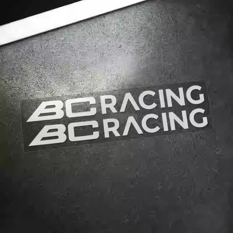 

2x автомобильная наклейка, виниловая наклейка для BC RACING, амортизатор, вешалка, спонсор подвески, модифицированная наклейка, авто графика