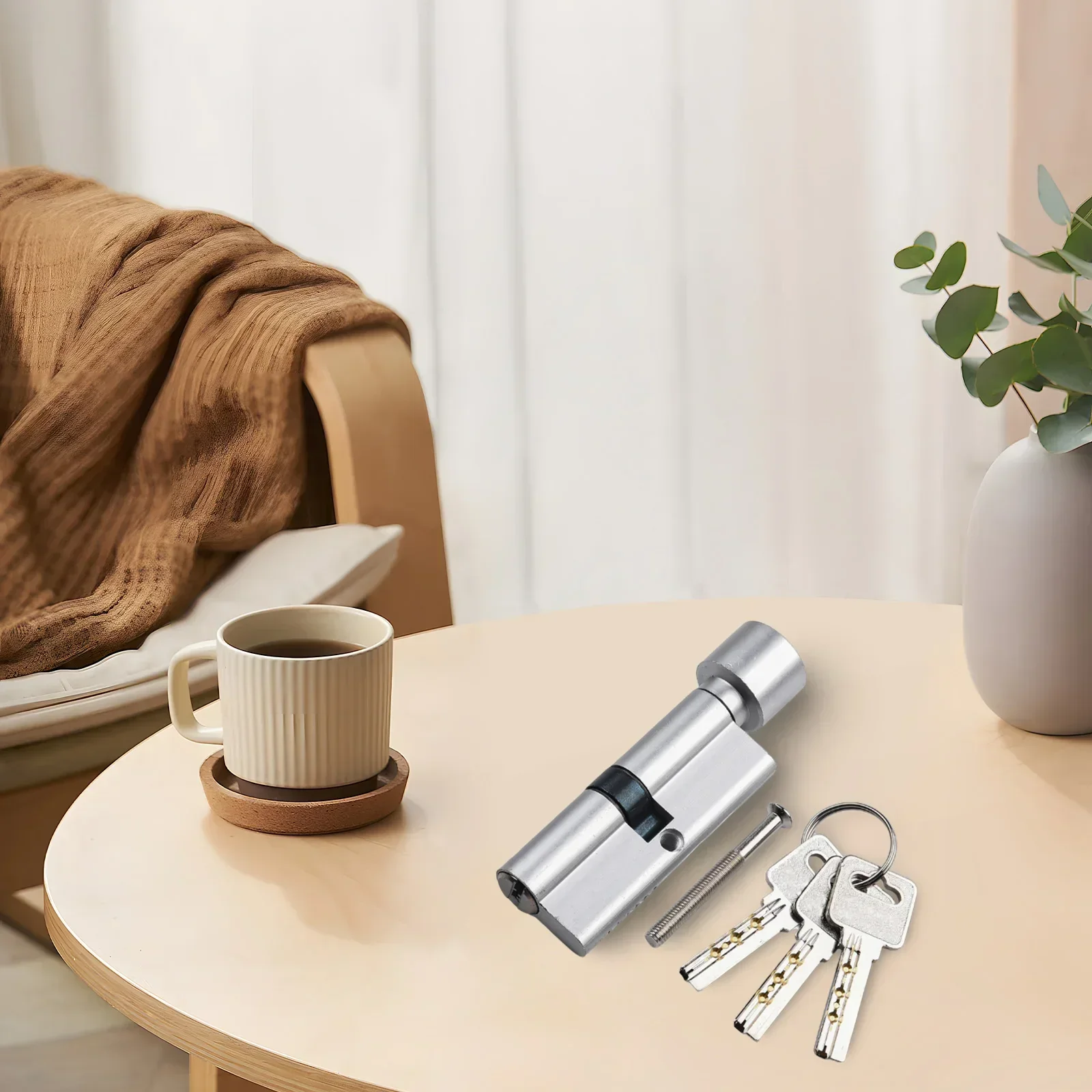 Блокировка цилиндра алюминиевый замок Противоугонная дверная ручка