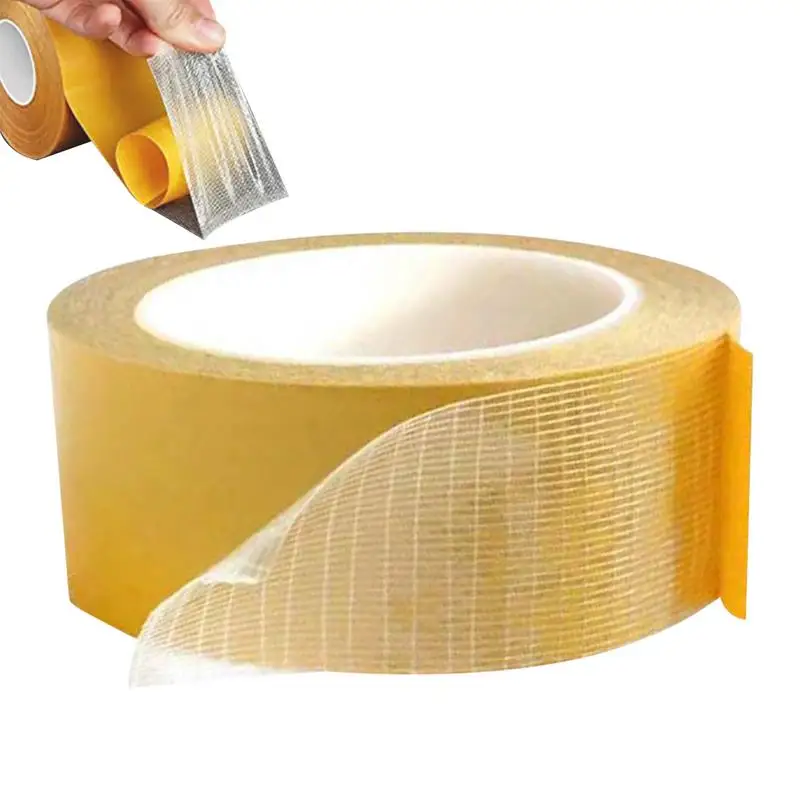 

Double-Sided Tape Heavy Duty Clear Carpet Tapes High Temperature Resistant Construction Tapes For Carpets Blankets Poster Mats