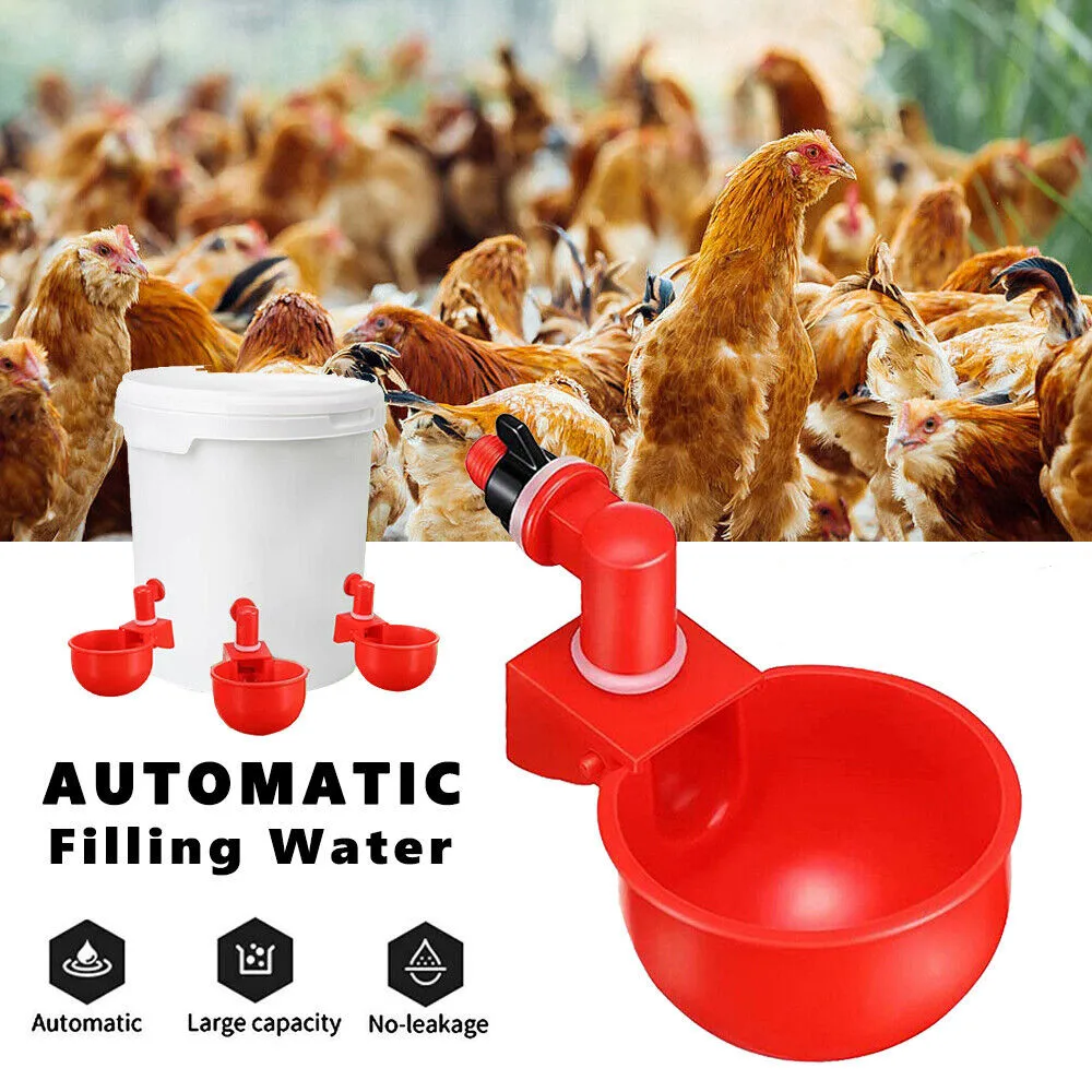 

Automatic Chicken Water Cup Waterer Poultry Drinking Bowl Feeder Drinker for Chicks Duck Goose Farm Accessories 2023 New