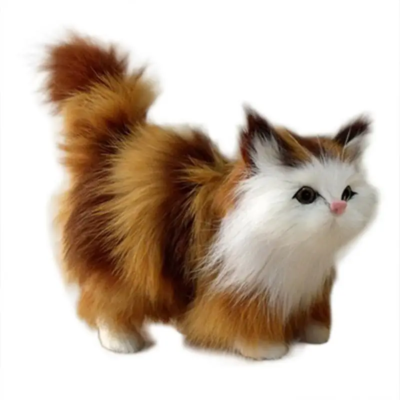 

Плюшевая игрушка-Кот, милая мягкая животная, мини-кошка, мягкие животные в качестве реквизита для фото, имитация кошки, плюшевая набивная кошка для детей на день рождения